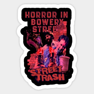 Horror In Bowery Street (Version 2) Sticker